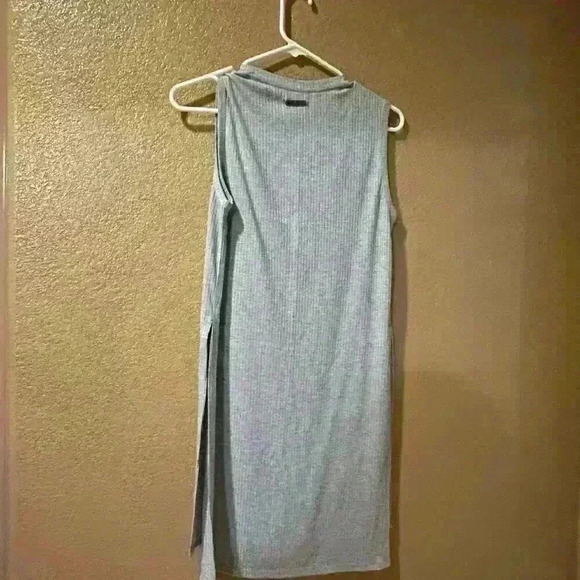 Betsey Johnson performance tunic top ribbed gray size small active workout - Picture 7 of 8